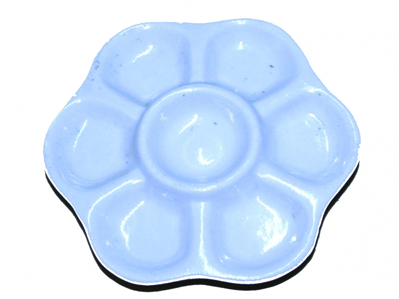 12cm White China Color Mixing Dish