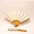 18cm Japanese Bamboo Rib White Paper Fan