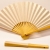23cm Off-White Bamboo Fan