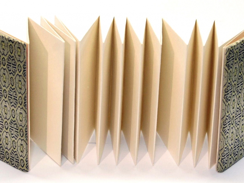 冊頁部 錦緞面 9cm Brocade Concertina Book