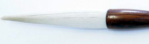 白羽醉風大 Large Goat Hair White Feather Drunken Wind Brush - Image 2