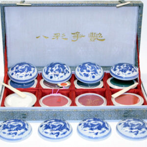 8 Seal Mud Colour Set 八彩爭艷印泥套