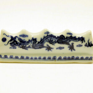 藍瓷筆座 Blue Ceramic Brush Rest
