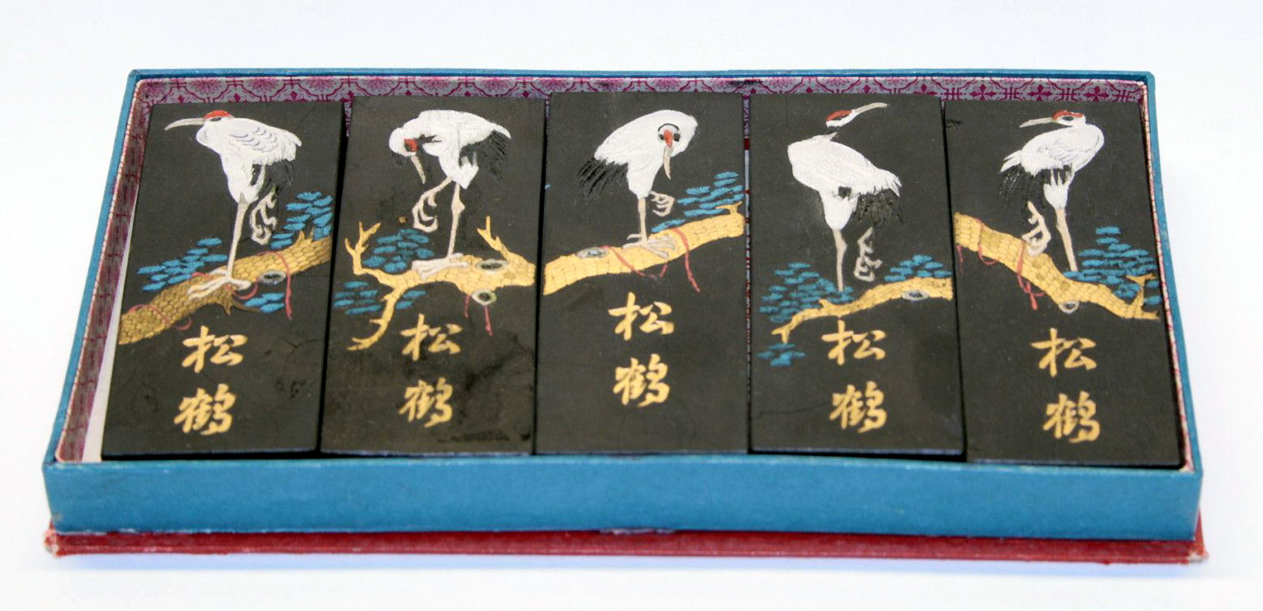 松鶴五墨條 Pine and Crane Black Ink Stick Set