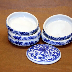 8cm Blue Patterned Colour Stacking Dish 藍五組缸