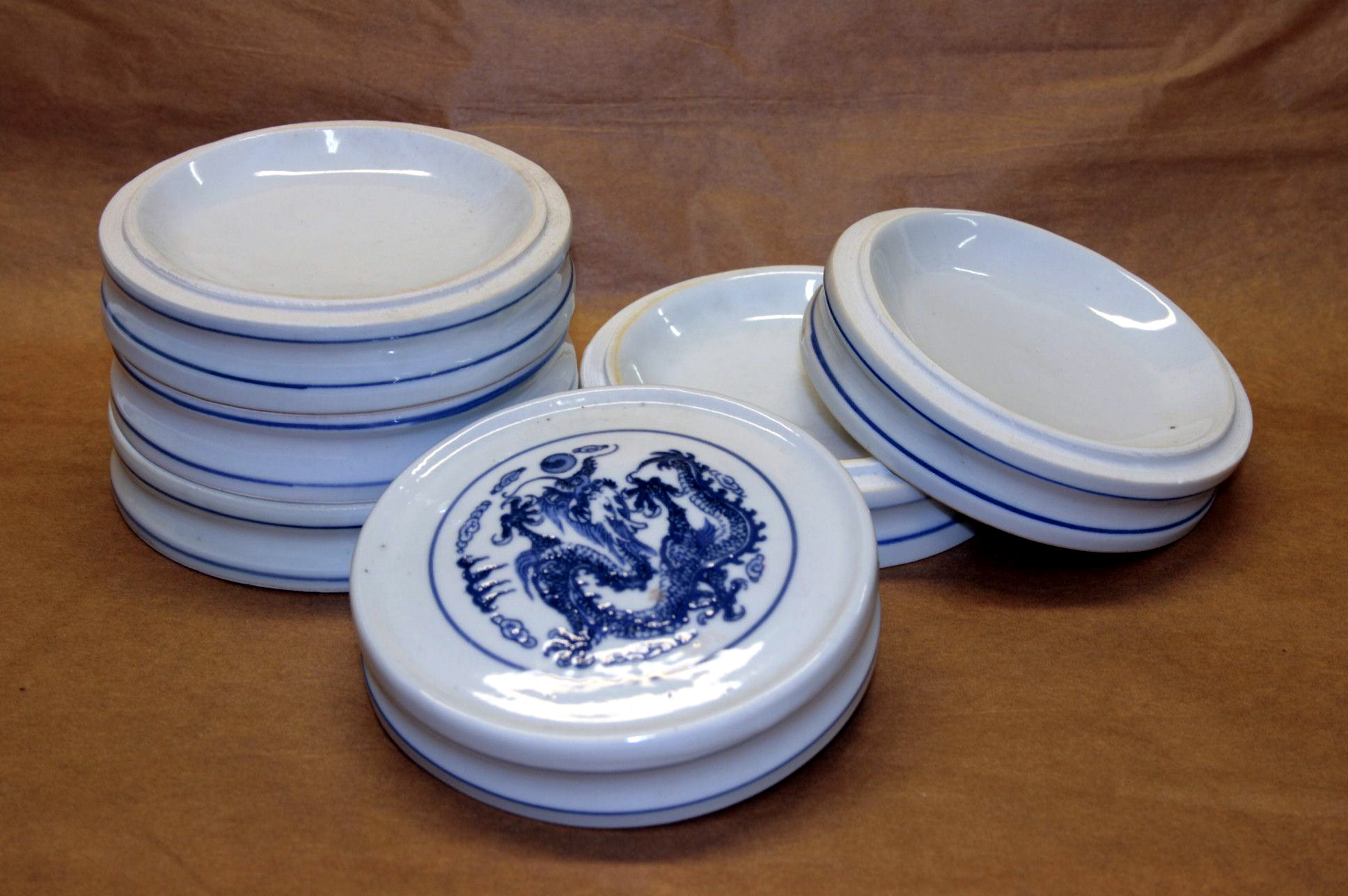 11cm Blue Pattern Colour Stacking Dish 大藍五組缸