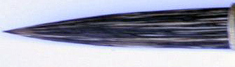 山馬筆大 Large Mountain Horse Brush with black bamboo handle - Image 2