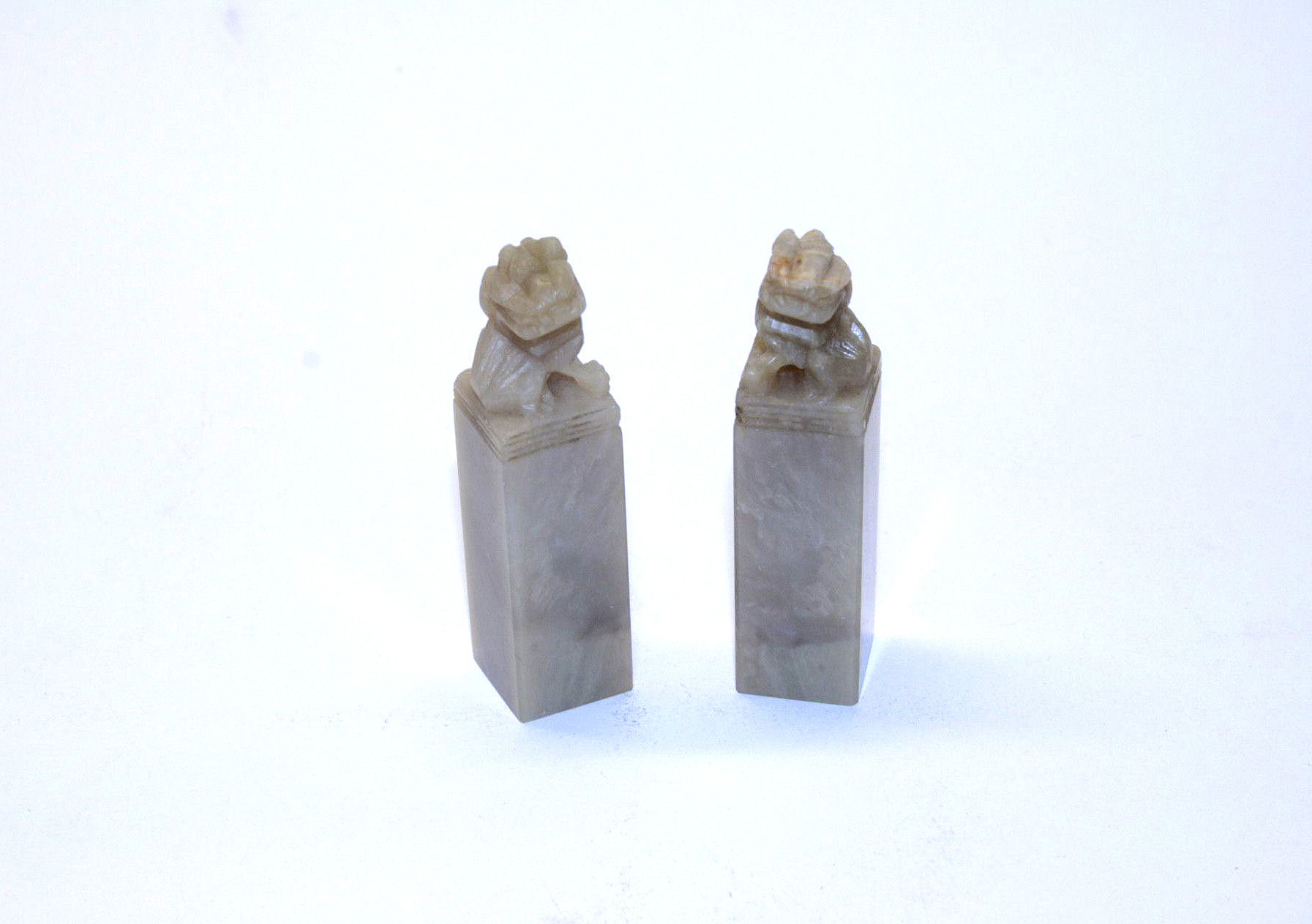 福州壽山石方獅頭印 17mm Fuzhou Shoushan Square Lion Head Seal Stone - Image 2