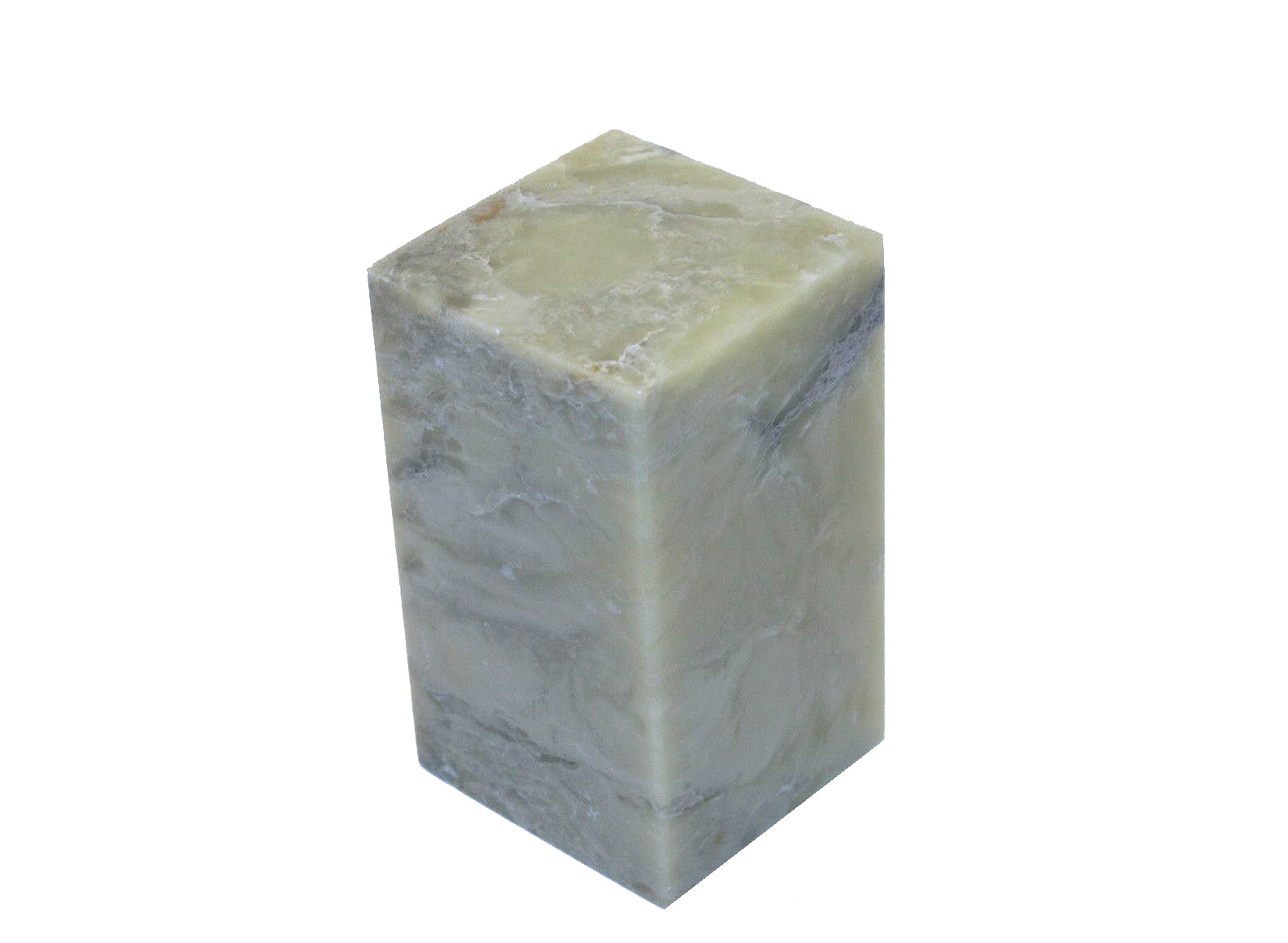 青田石方平頭印 40mm Qingtianshi Square Plain Seal Stone