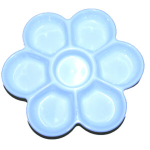 白塑膠調色碟 16cm White Plastic Color Mixing Plate