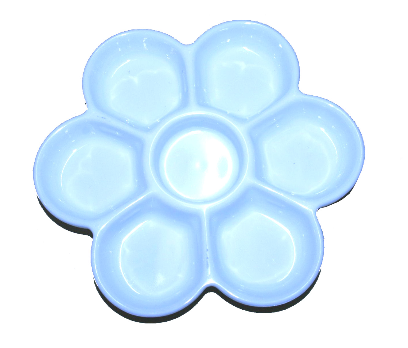 白塑膠調色碟 16cm White Plastic Color Mixing Plate