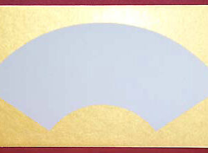 畫仙卡扇形 金邊 Japanese Paint and Hang Card Fan Shaped